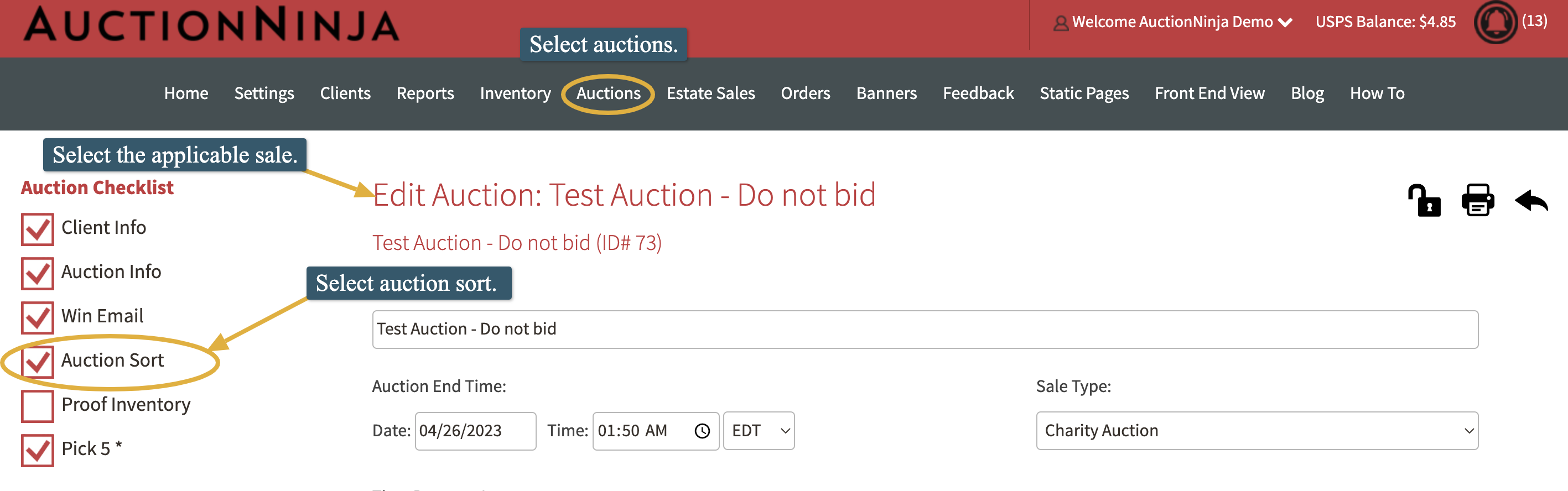 Auction Sort